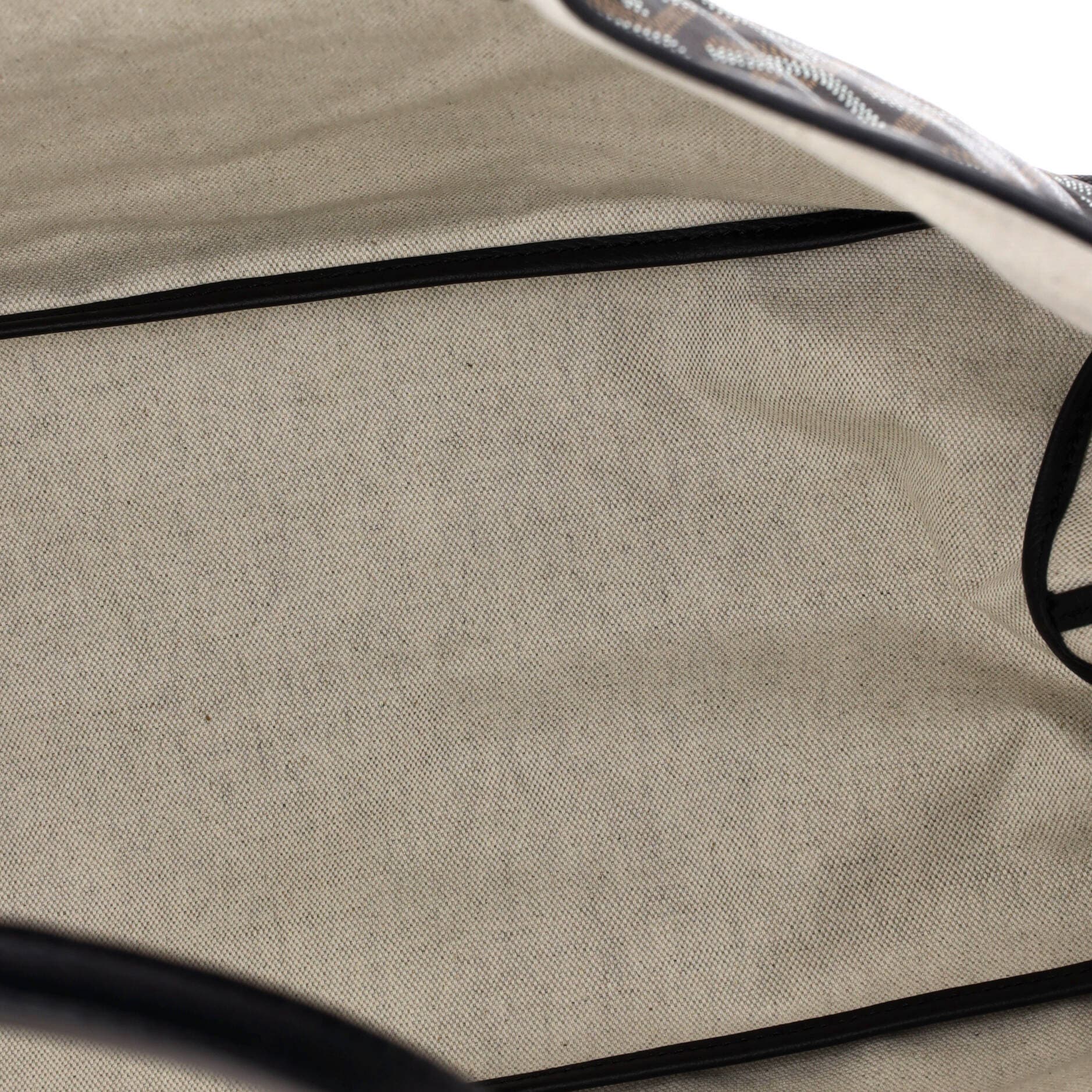 Pre-Owned Goyard Saint Louis Tote Coated Canvas GM, Alternate, color, Black