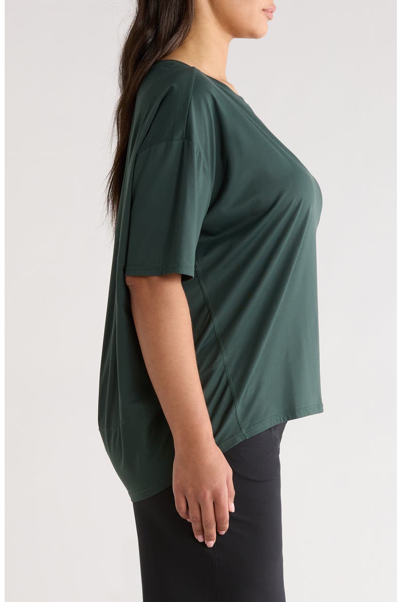 Equilibrium Short Sleeve Cocoon T-Shirt, Alternate, color, GREEN TIMBER