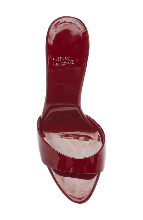 Shop Jeffrey Campbell Ce-soire Slide Sandal In Cherry Red Patent