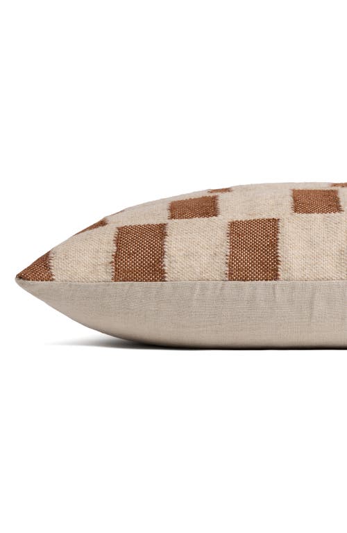 Parachute Modern Check Wool Blend Lumbar Pillow Cover In Brown