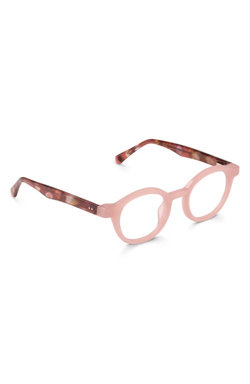 Eyebobs Tv Party 44mm Small Round Reading Glasses In Pimrose Pink Pink