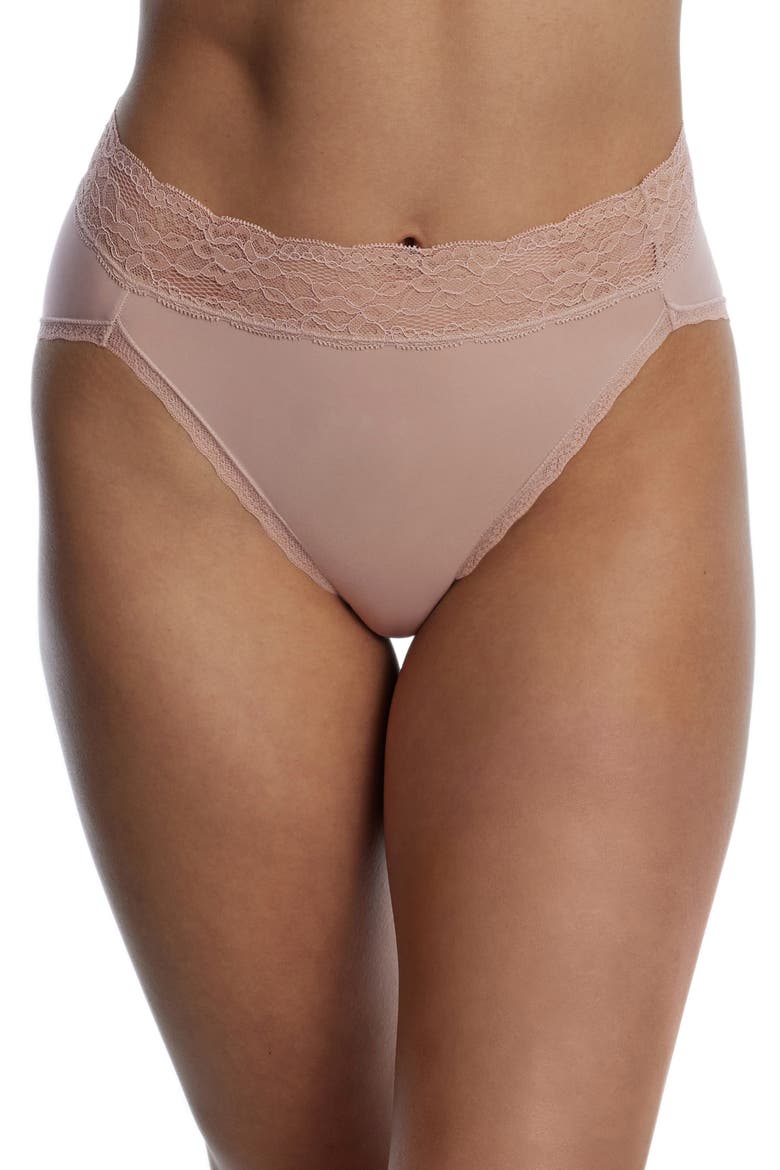 Goddess Lace Trim French Cut Brief, Alternate, color, ROMANCE