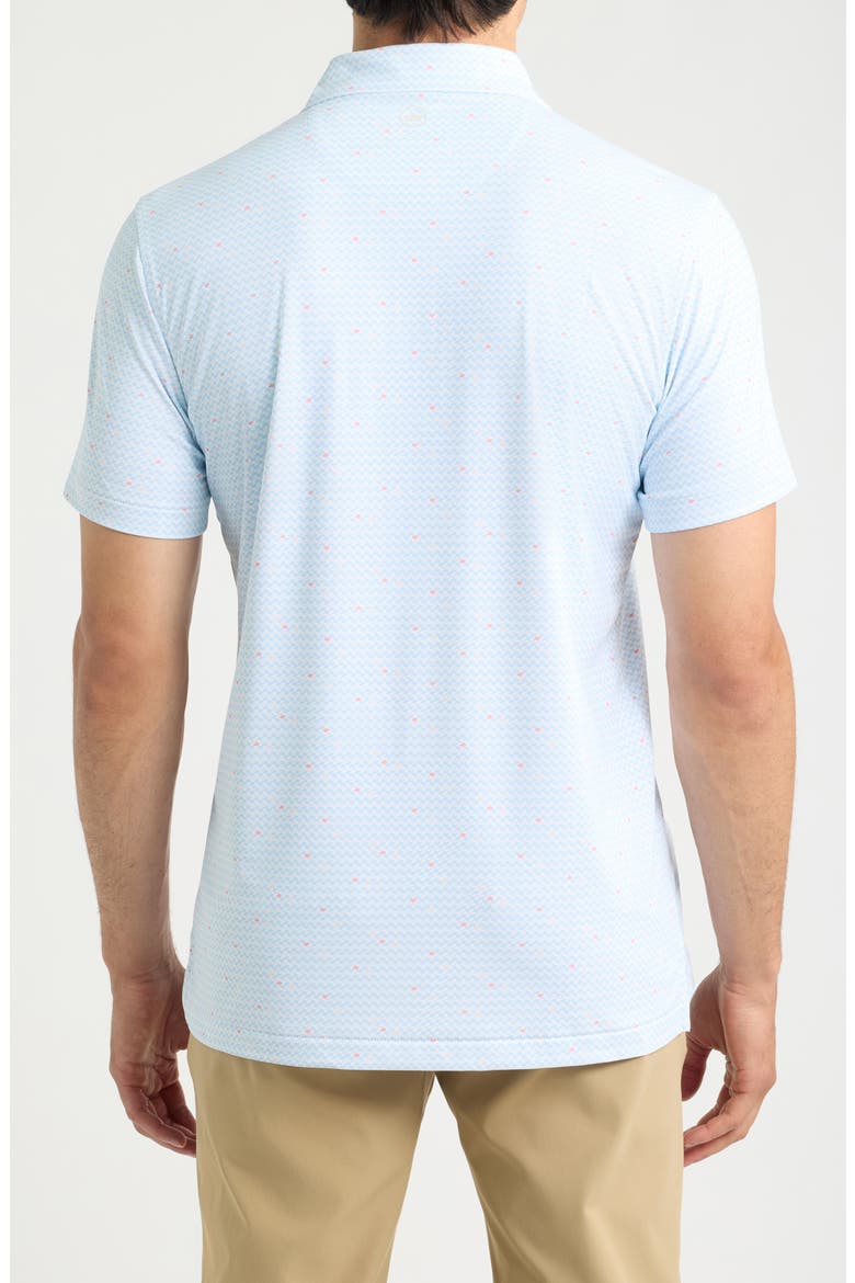 Gingko Crown Crafted Performance Jersey Golf Polo, Alternate, color, WHITE