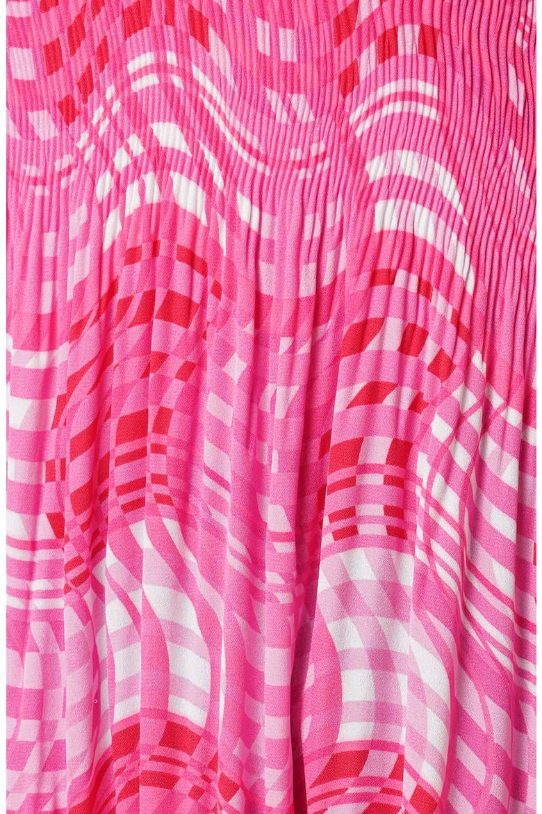 Pleated Keyhole Top, Alternate, color, MAEVE PINK