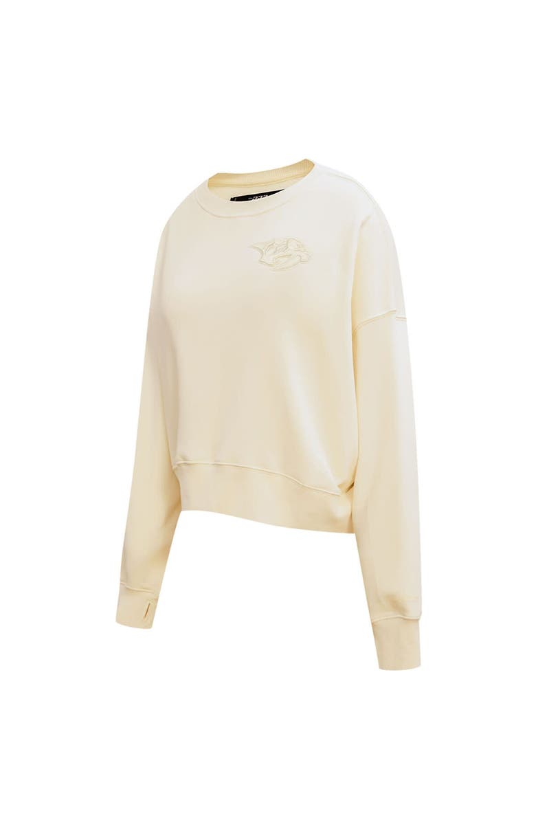PRO STANDARD Women's Pro Standard Cream Nashville Predators Neutral Pullover Sweatshirt, Alternate, color, 