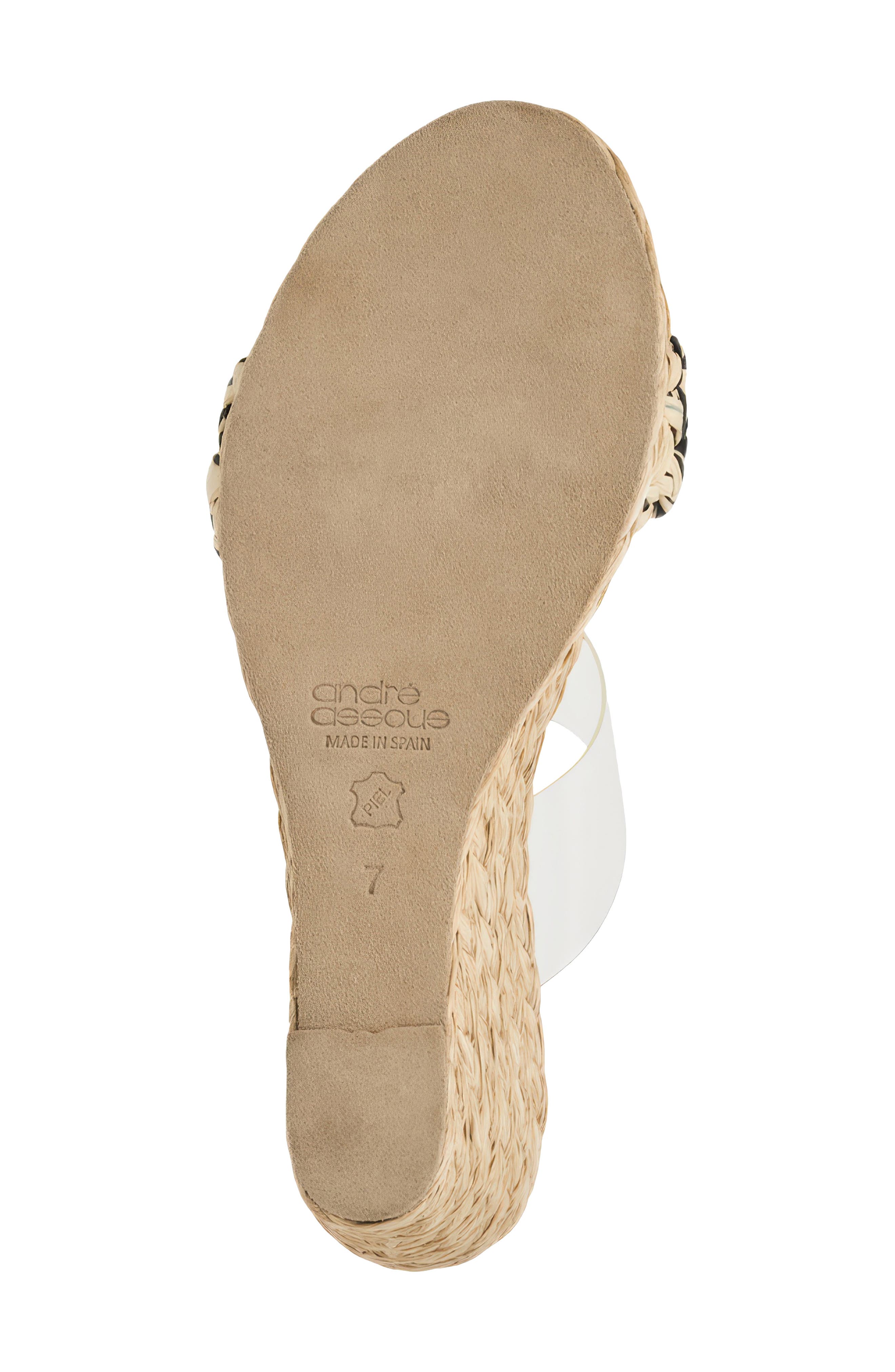 André Assous Allison Espadrille Wedge Slide Sandal, Alternate, color, 