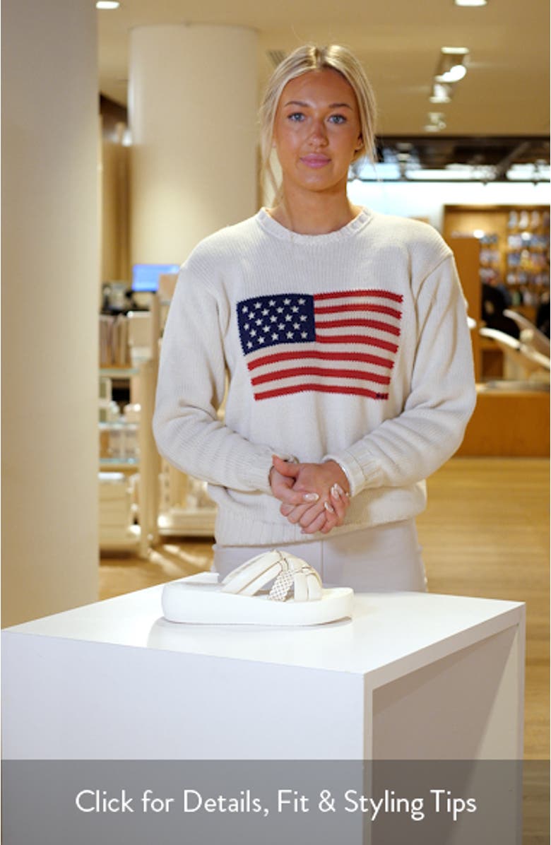 Woven Platform Slide Sandal, sales video thumbnail