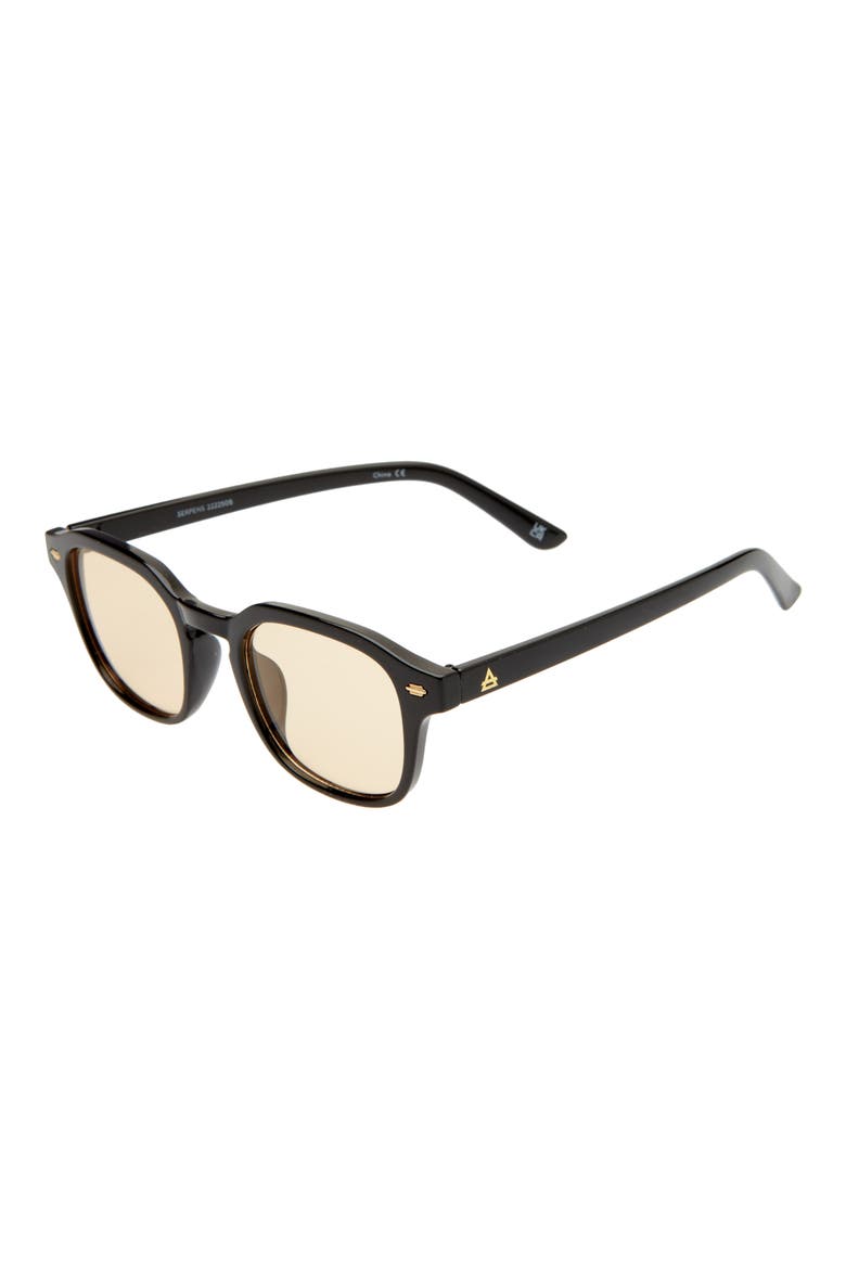 Serpens 48mm Square Sunglasses, Alternate, color, BLACK / OCHRE TINT