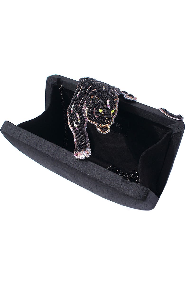 Simitri BagHeera Clutch, Alternate, color, Black