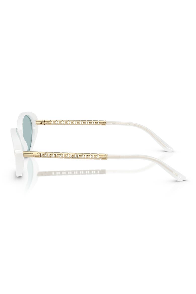 54mm Oval Sunglasses, Alternate, color, WHITE