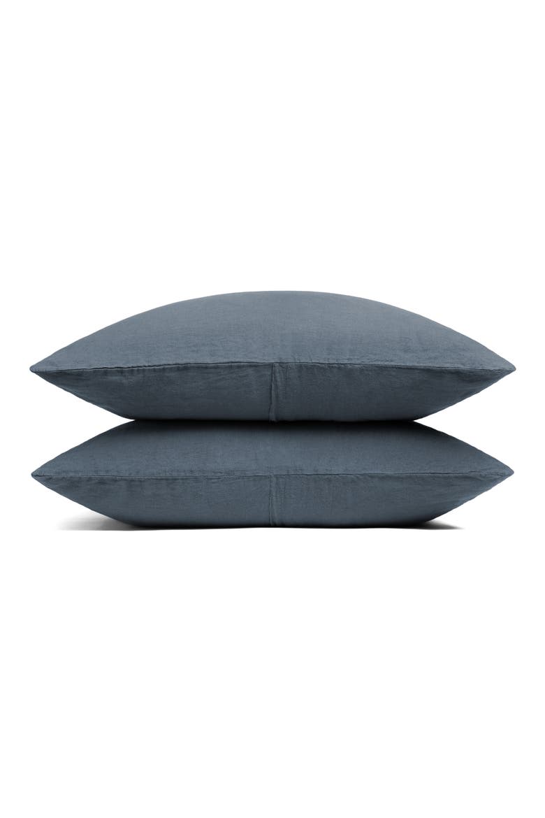 Set of 2 Linen Pillowcases, Main, color, DUSK