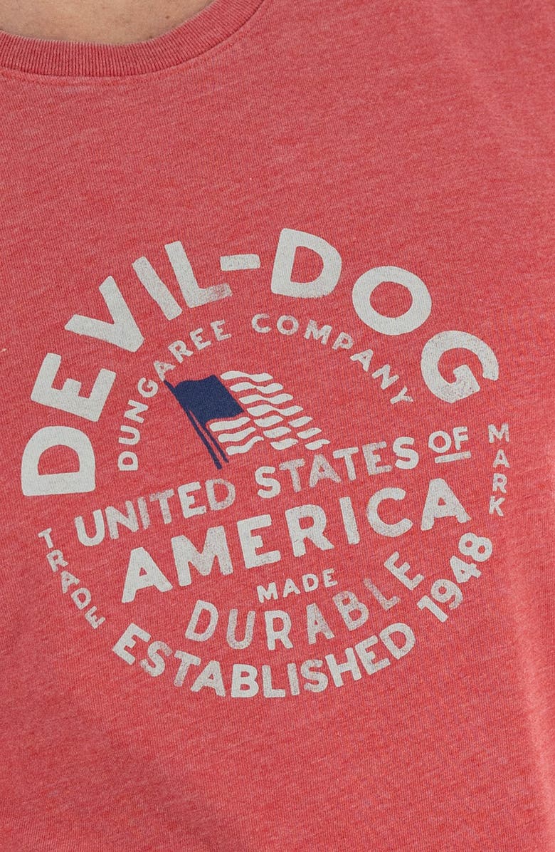 Devil-Dog Dungarees USA Stamp Graphic T-Shirt, Alternate, color, 