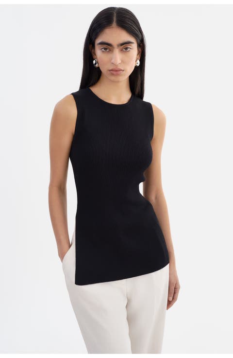 MILOU | Rib Knit Sleeveless Top