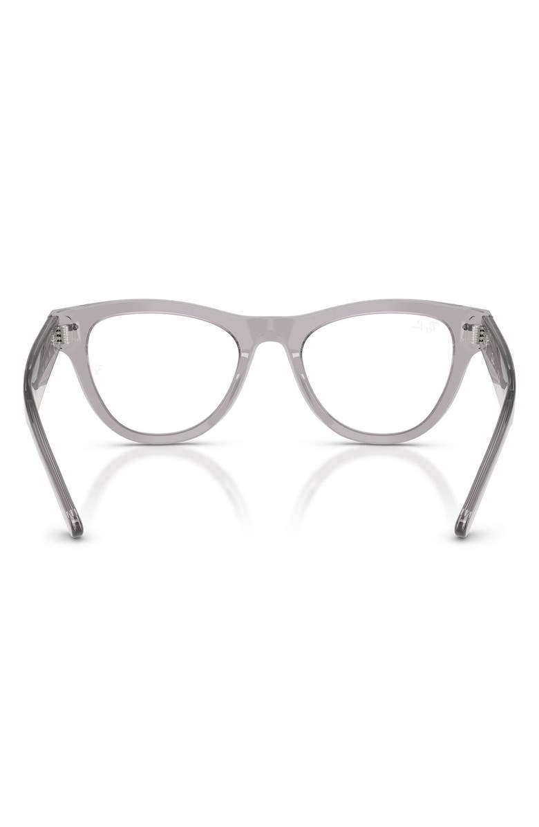 Ray-Ban 50mm Square Optical Glasses, Alternate, color, Grey