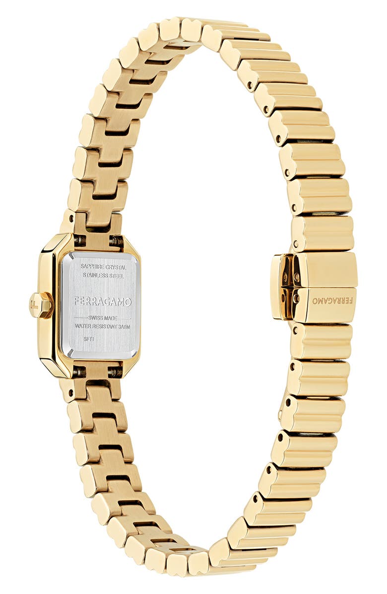 FERRAGAMO Crystal Petite Bracelet Watch, 15mm x 20mm, Alternate, color,