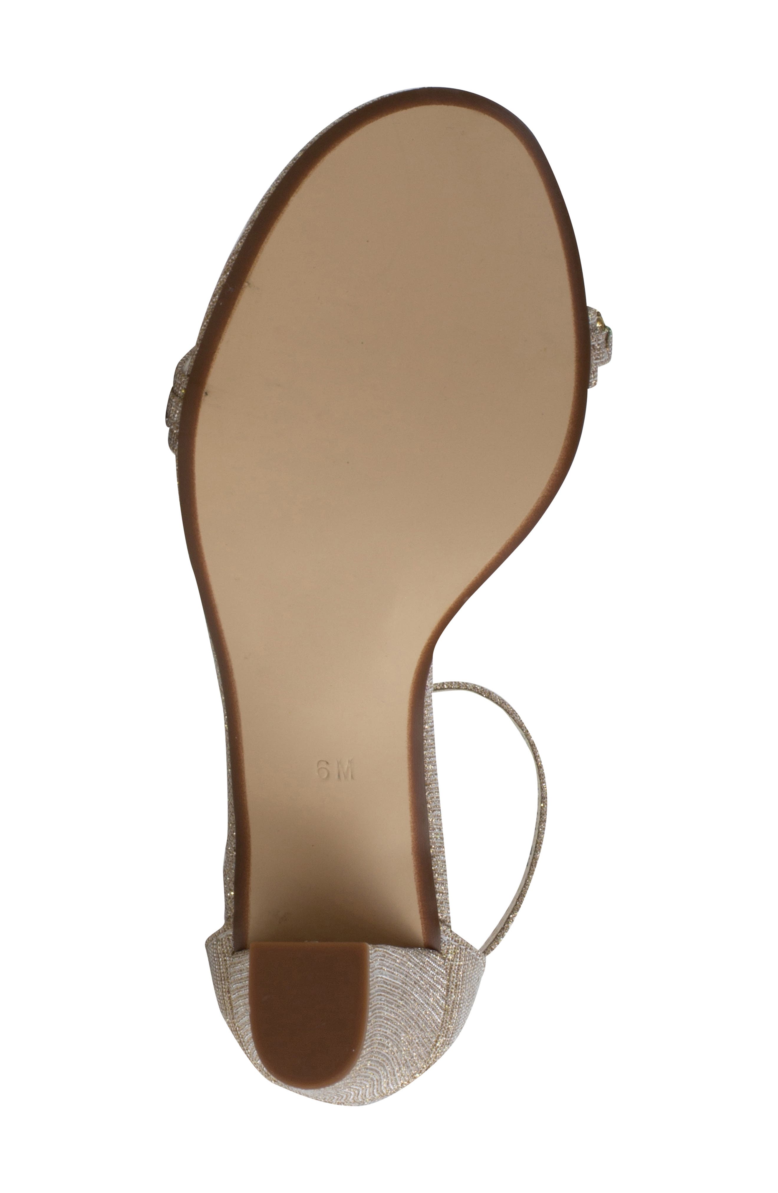 Touch Ups Camila Ankle Strap Sandal, Alternate, color, Champagne
