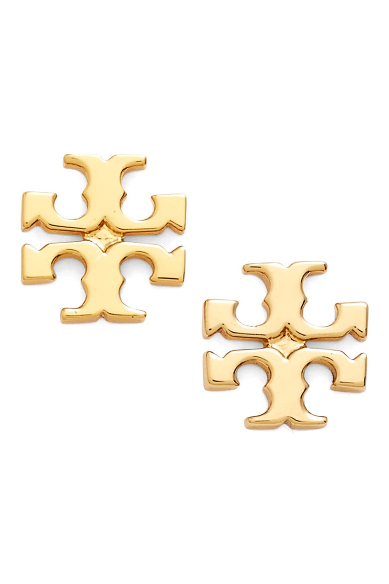 Icon Stud Earrings, Main, color, SHINY GOLD