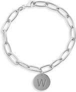 MESHMERISE Initial Disc Charm Bracelet