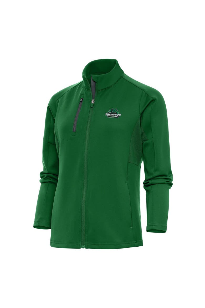 Women's Antigua Green Binghamton Bearcats Generation Digital Thermal Full-Zip Jacket, Alternate, color, Green