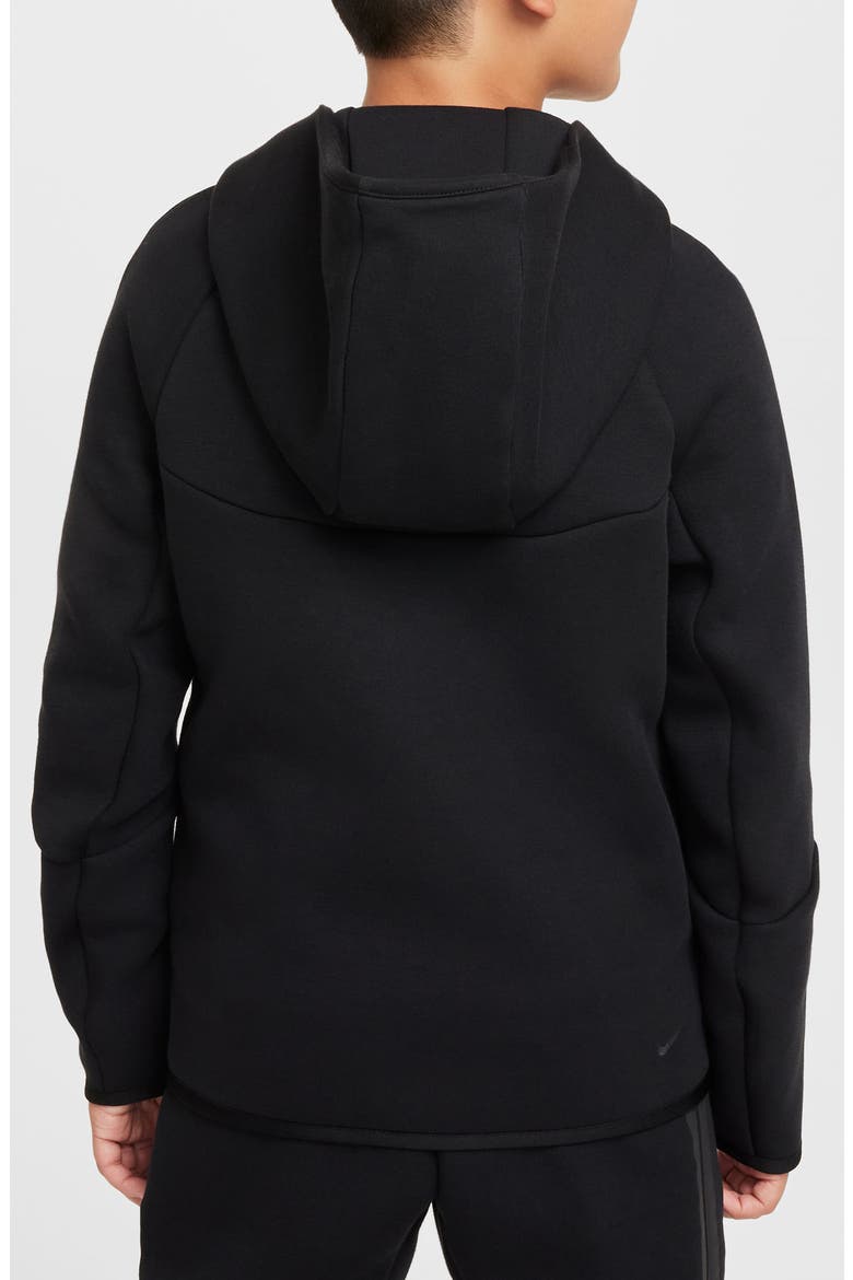 Kids' Sportswear Tech Fleece Full Zip Jacket, Alternate, color, 010 BLACK/BLACK/BLACK/BLACK