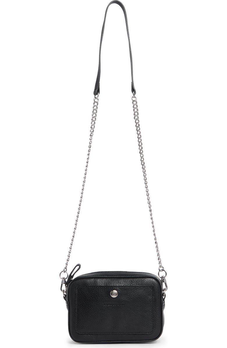 Longchamp Convertible Leather Crossbody/Belt Bag, Main, color, Black