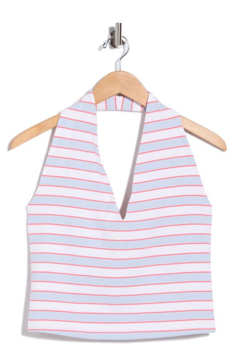 Super Stretch Crop Halter Tank