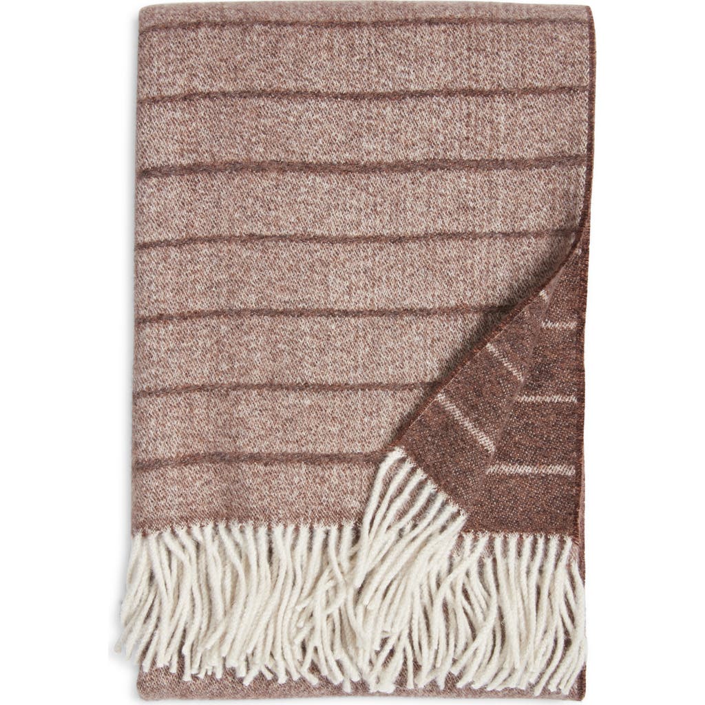 Nordstrom Plaid Fringe Throw Blanket