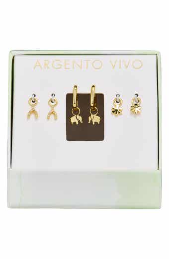 Wishbone Charm Earrings Set