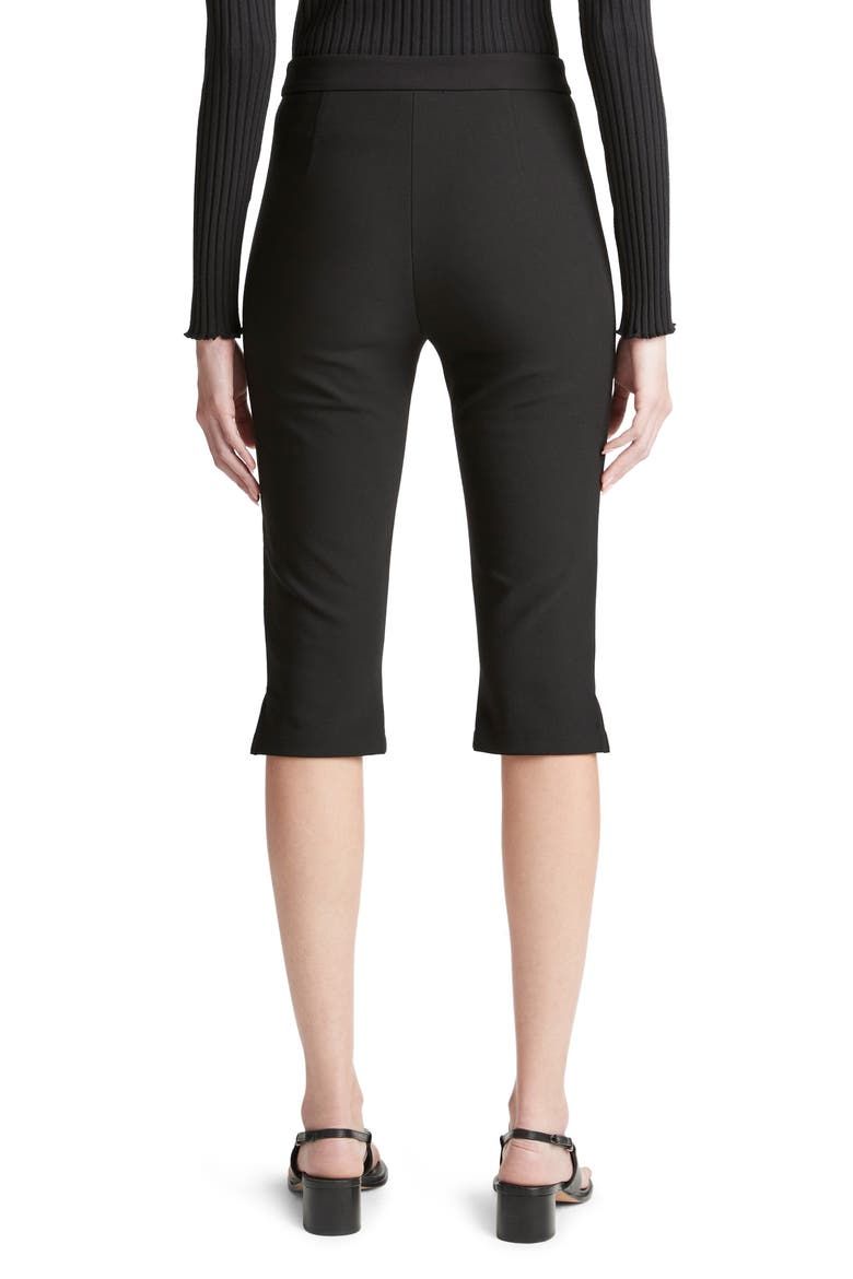 Pintuck Detail Slim Fit Capri Pants, Alternate, color, 001BLK-BLACK