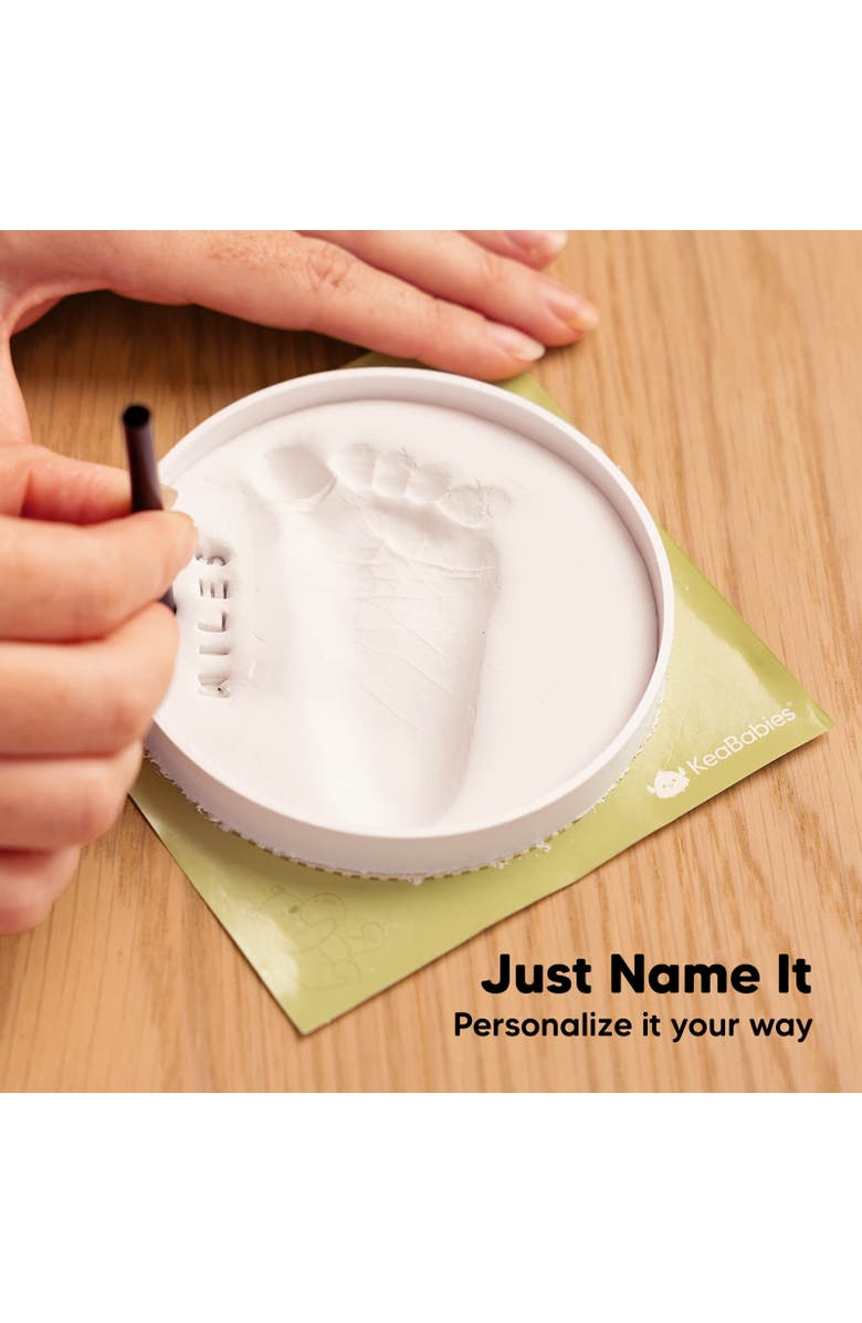 KeaBabies Cherish Ornament Keepsake Kit, Alternate, color, White, Gold Paint