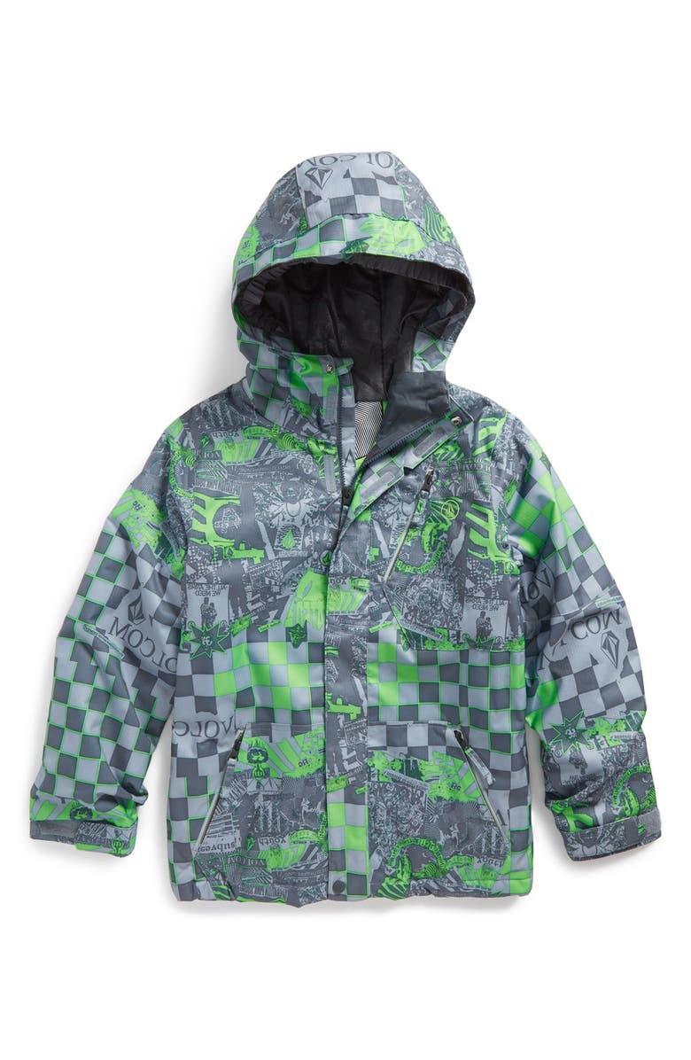 Volcom 'Conquer' Waterproof Insulated Jacket, Main, color,