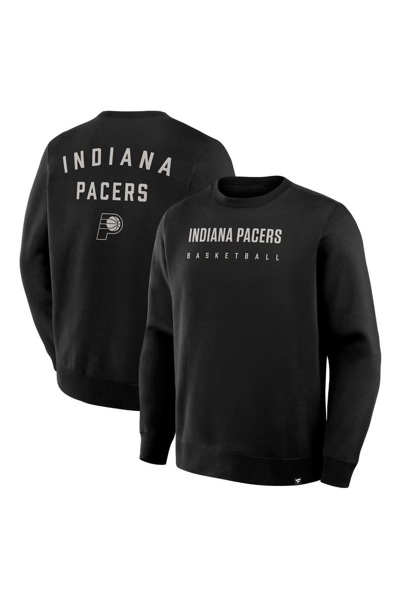 Men's Fanatics Black Indiana Pacers Crossover Collection Defensive Rotation Drill Premium Pullover Sweatshirt, Main, color, Black