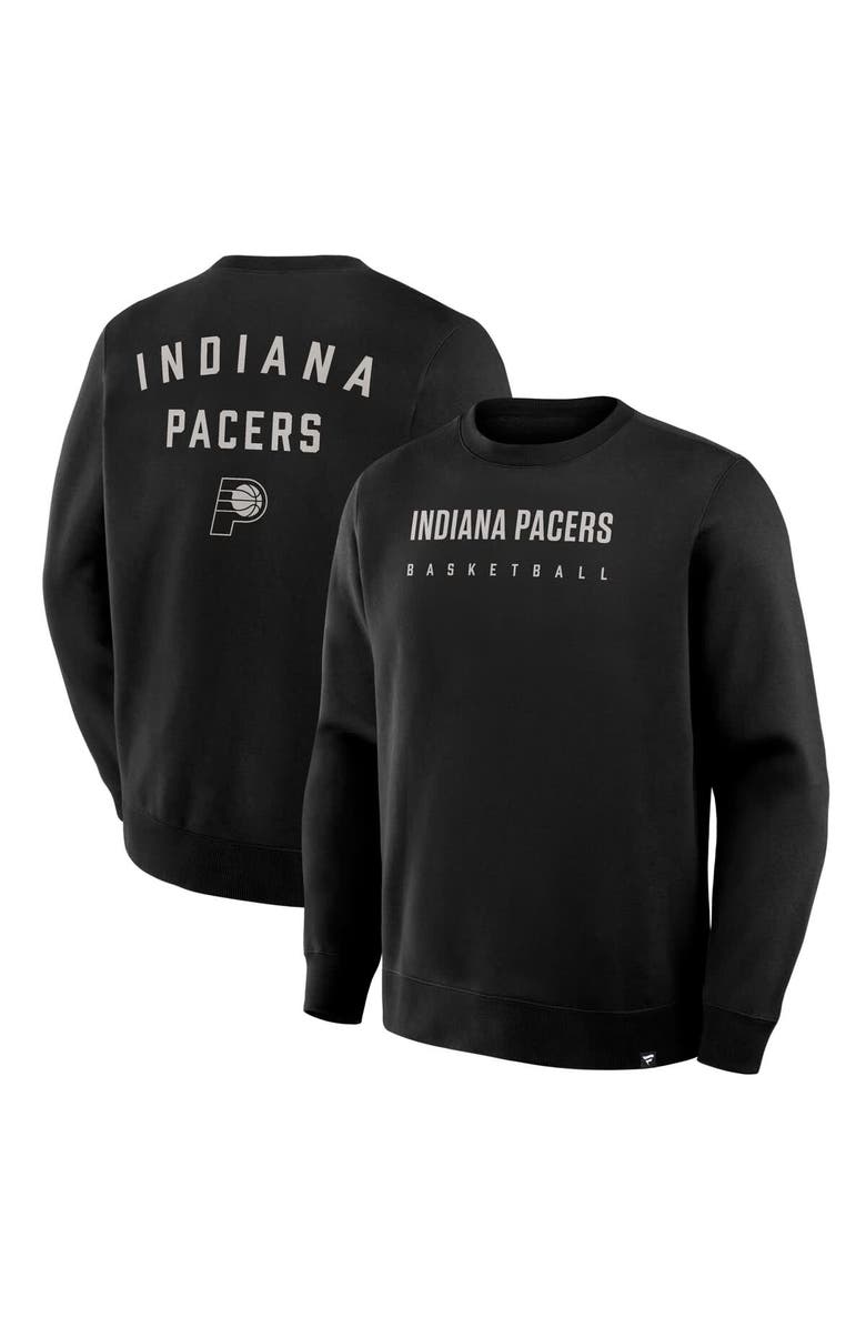 FANATICS Men's Fanatics Black Indiana Pacers Crossover Collection Defensive Rotation Drill Premium Pullover Sweatshirt, Main, color, Black