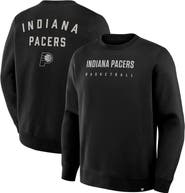 FANATICS Men's Fanatics Black Indiana Pacers Crossover Collection Defensive Rotation Drill Premium Pullover Sweatshirt