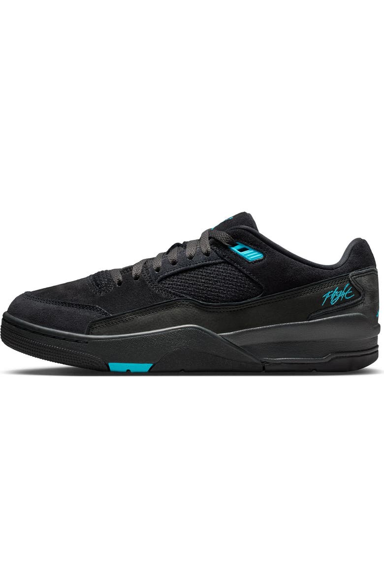 Jordan Flight Court Sneaker, Alternate, color, Black/ Gamma Blue