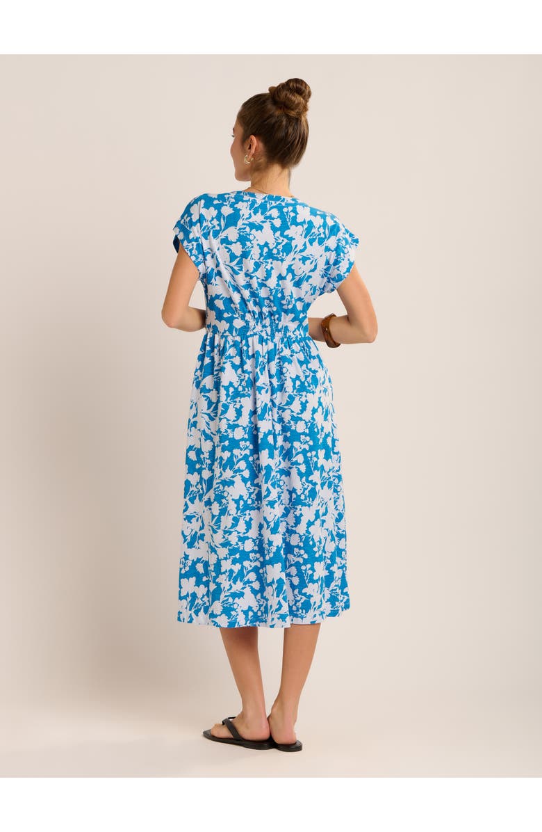 Brakeburn Ranieli Floral Print Midi Dress, Alternate, color, Blue