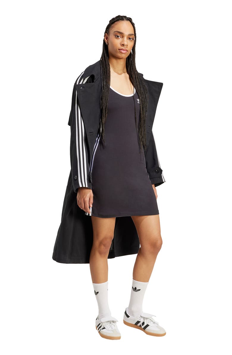 adidas 3-Stripes Minidress, Alternate, color, Black/ White