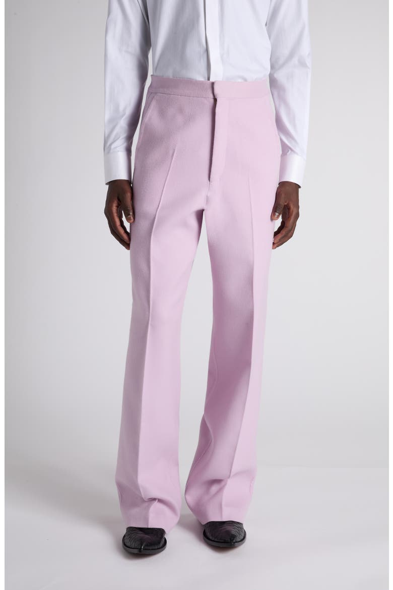 Double Splittable Light Wool Trousers, Main, color, ORCHID PINK