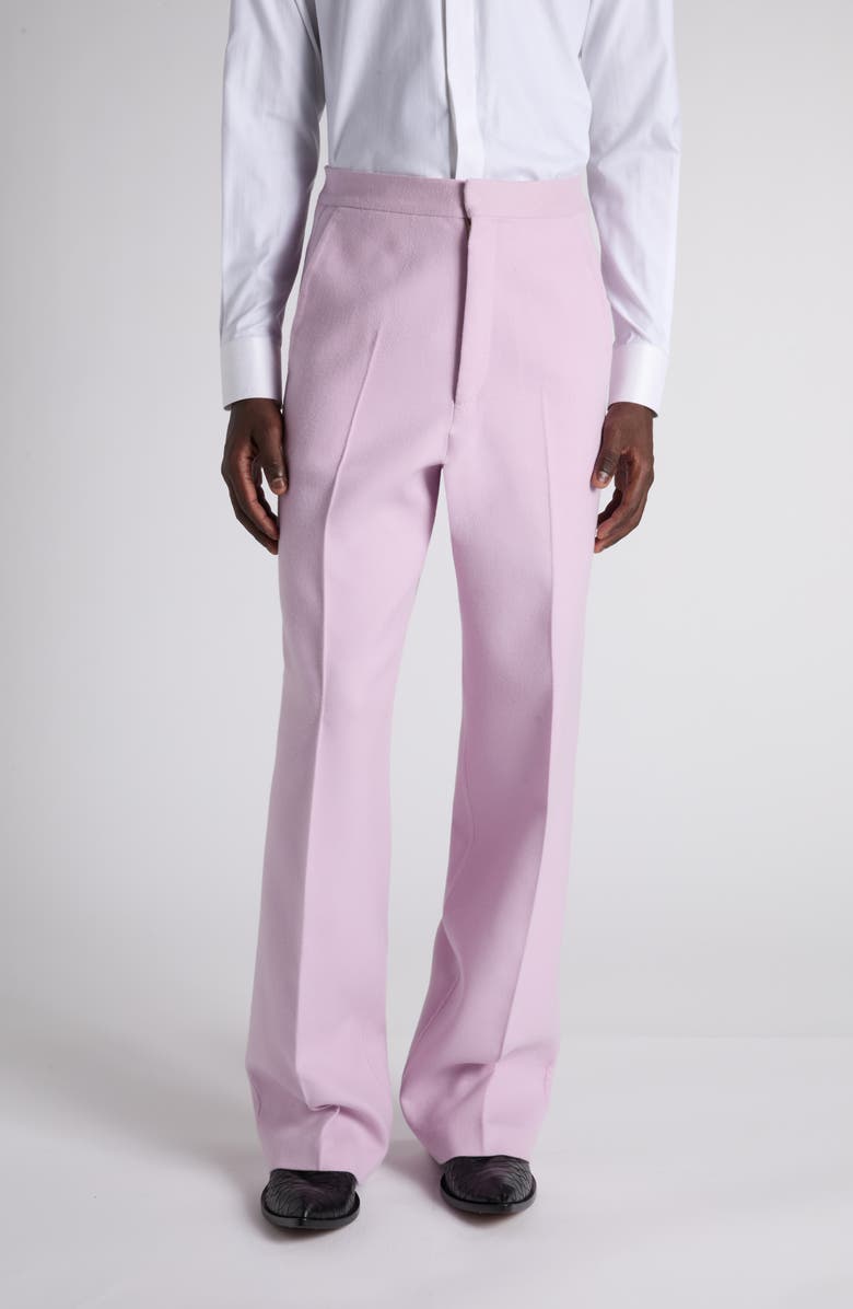 TOM FORD Double Splittable Light Wool Trousers, Main, color, Orchid Pink