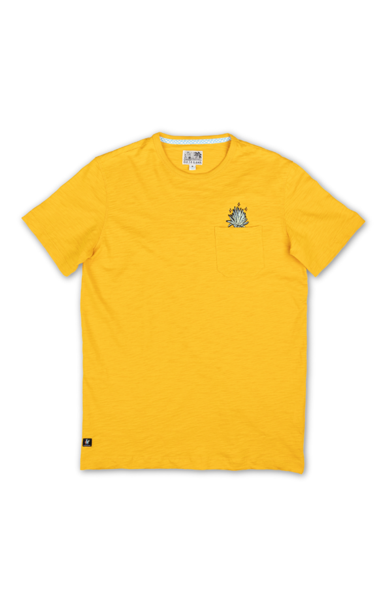 Baja Llama El Sativo Agave - Slub Pima Pocket Tee, Alternate, color, Gold