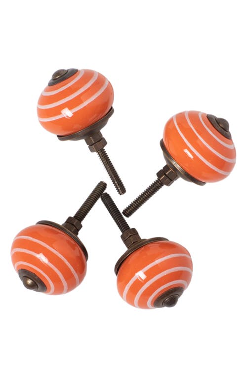 Kinetic 8-pack Knobs In Orange Stripesz