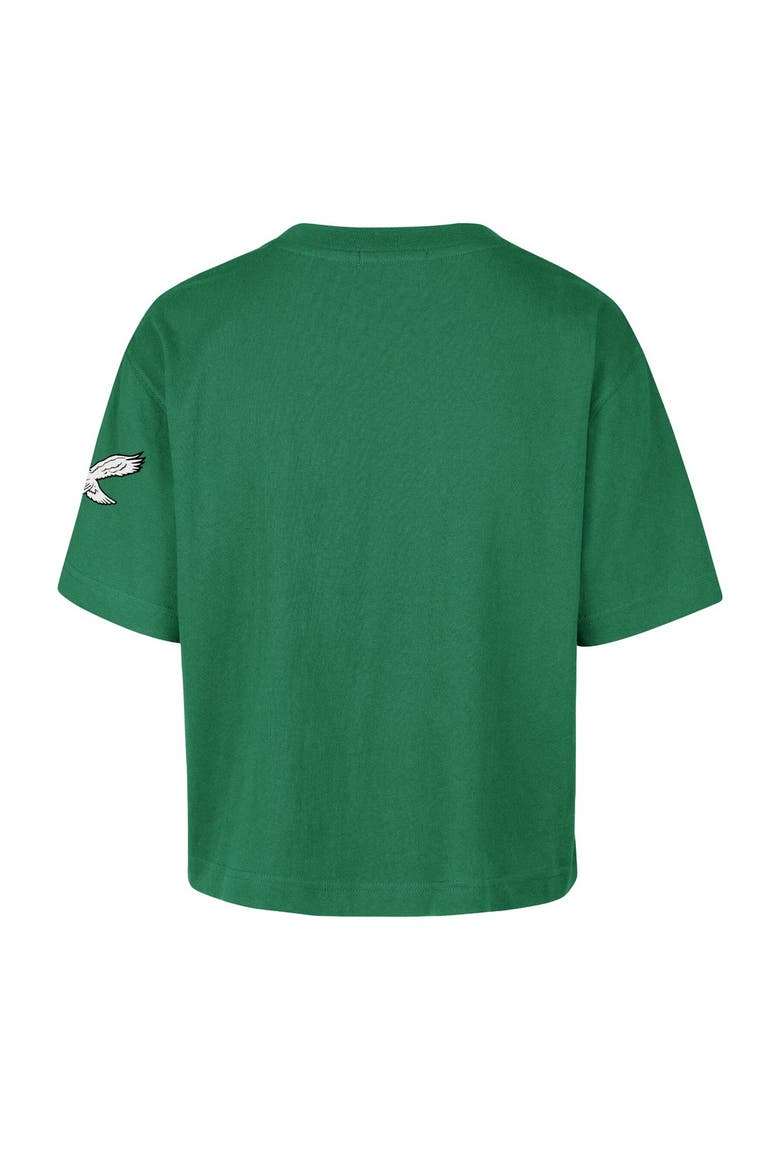 Women's '47 Kelly Green Philadelphia Eagles Call Out Reed City T-Shirt, Alternate, color, Kelly Green