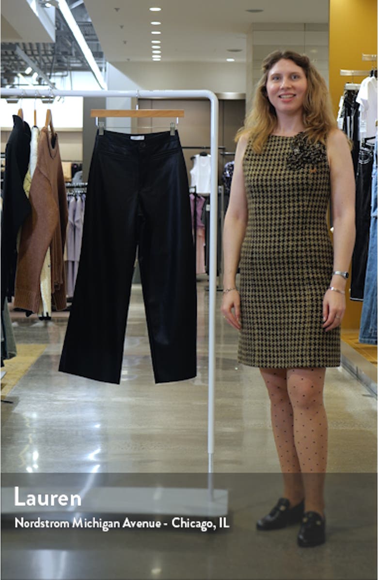 Wide Leg Faux Leather Pants, sales video thumbnail