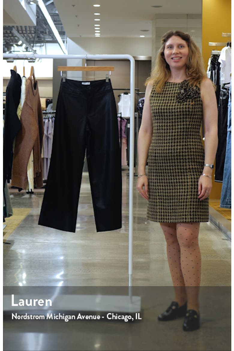 Wide Leg Faux Leather Pants video