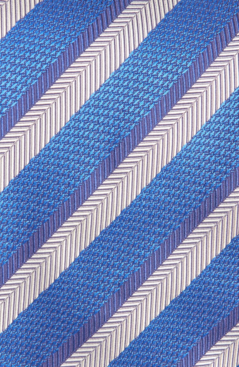 David Donahue Stripe Silk Tie, Alternate, color,