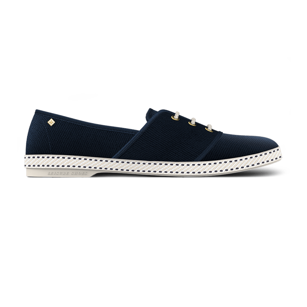 Rivieras Classic Cotton Canvas Slip-on Loafer In Blue