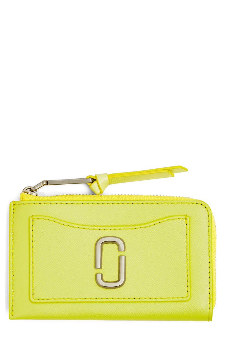 The Utility Snapshot Top Zip Card Case, Main, color, LIMONCELLO