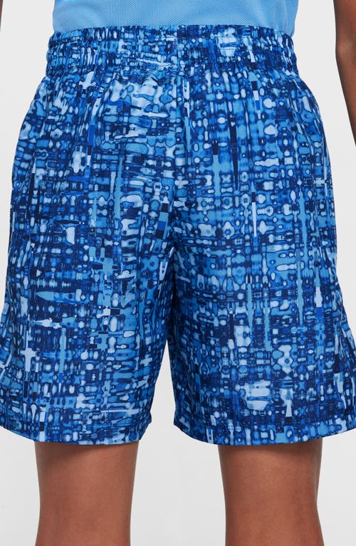 Nike Kids' Dri-fit Shorts In Game Royal/blue Beyond/white