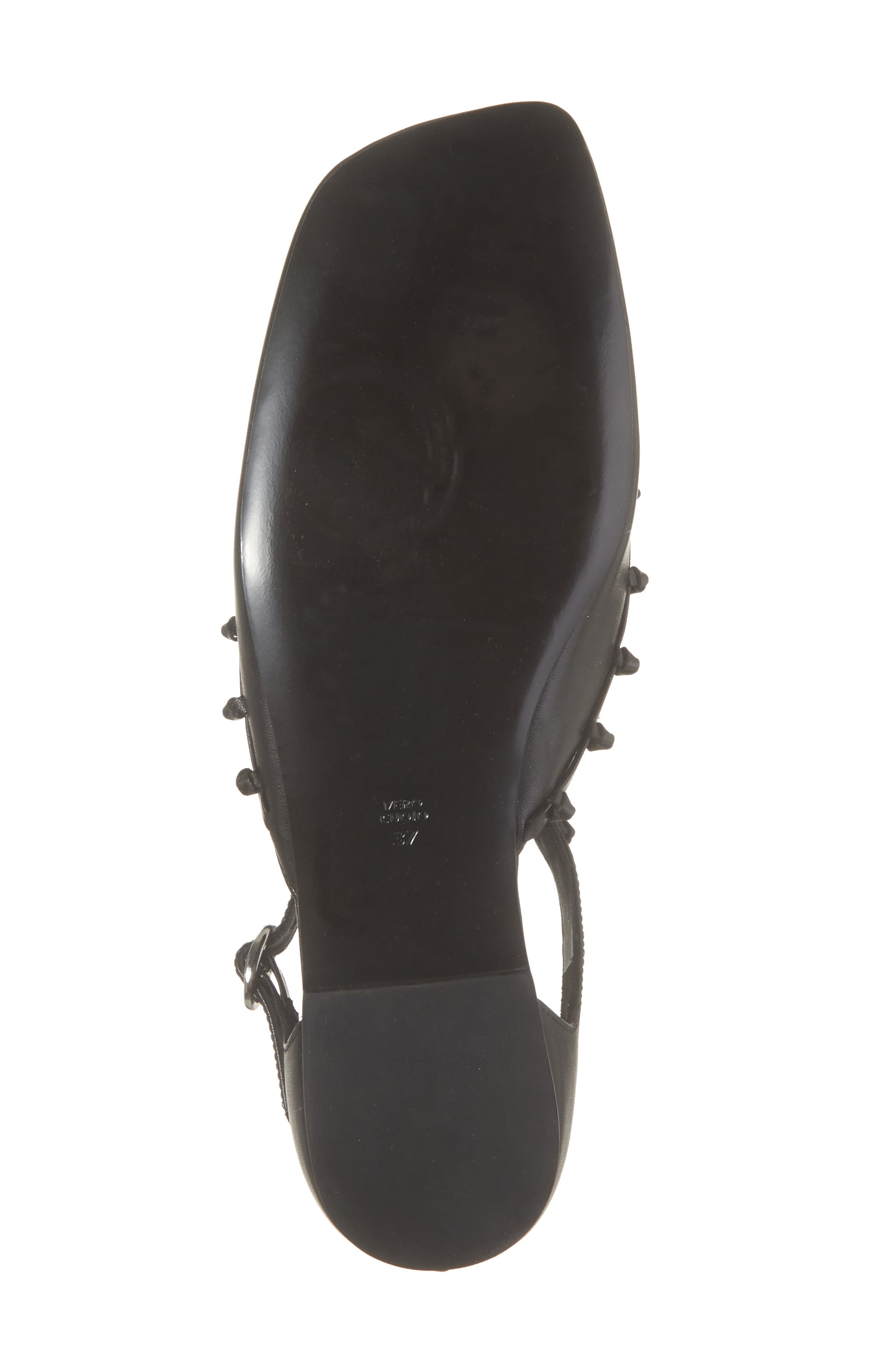 3.1 Phillip Lim Mary Jane Leather Flat, Alternate, color, Black