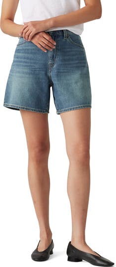 Levi's® Baggy High Waist Cotton & Linen Denim Shorts | Nordstrom